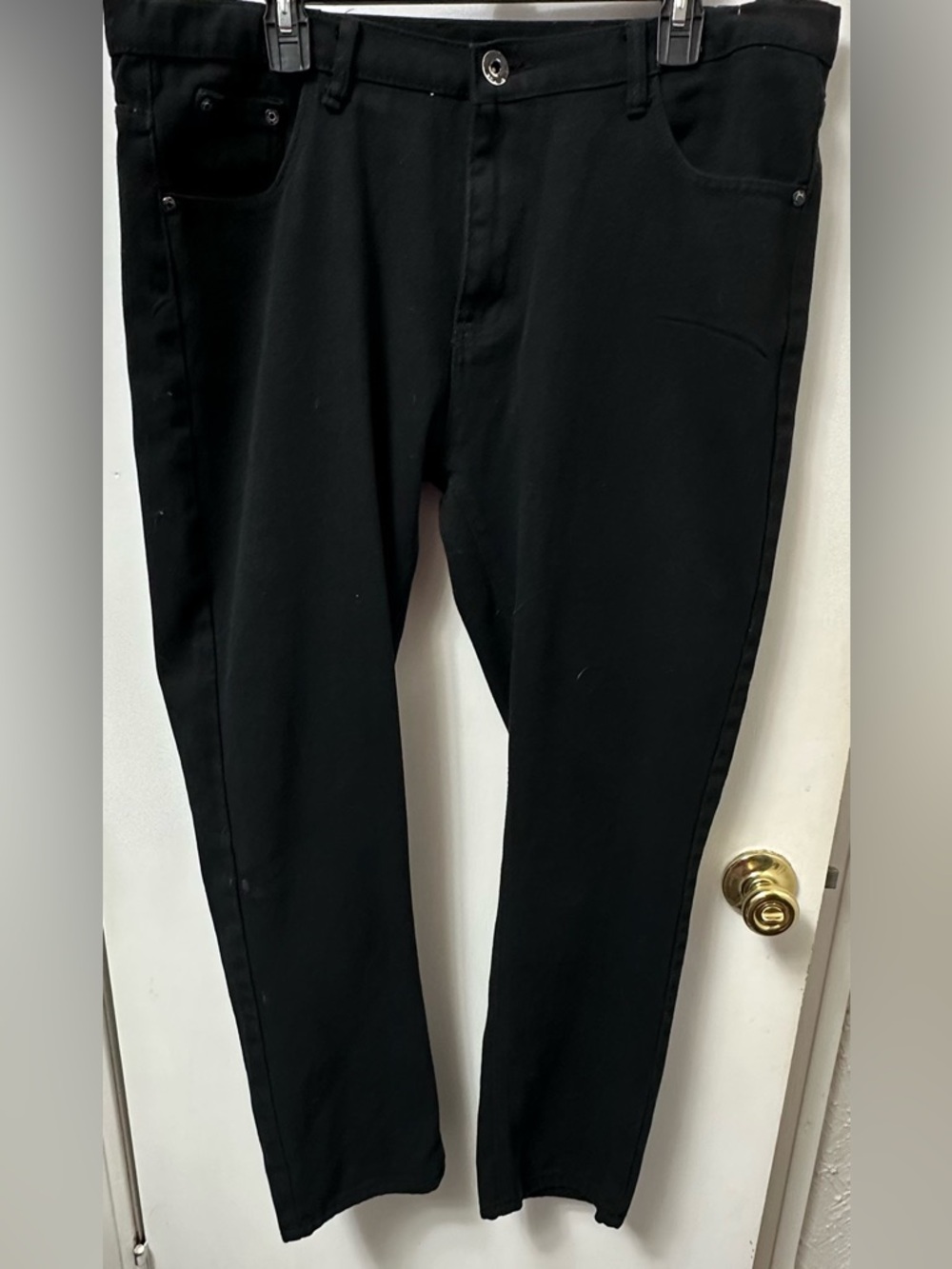 The Reset Men's Black Slim Straight Jeans